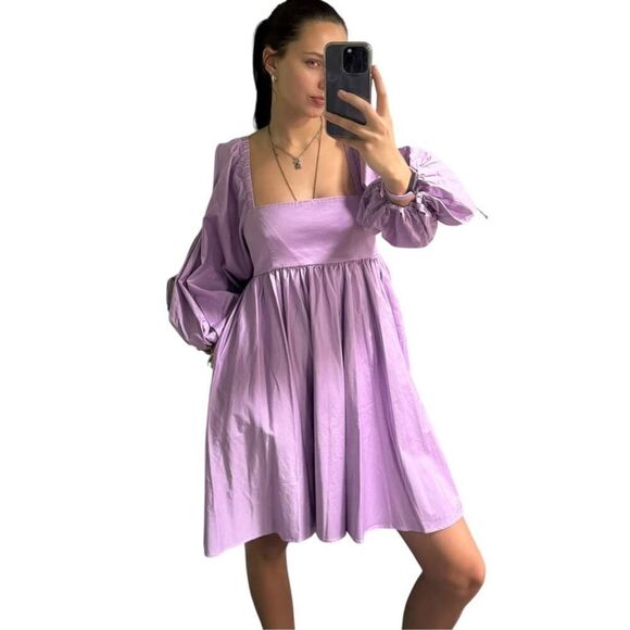 Cynthia Rowley Purple Halle Cold Shoulder Dress - Picture 4 of 4